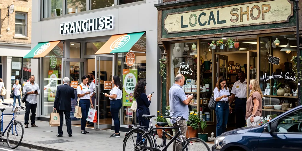 magasin en franchise définition