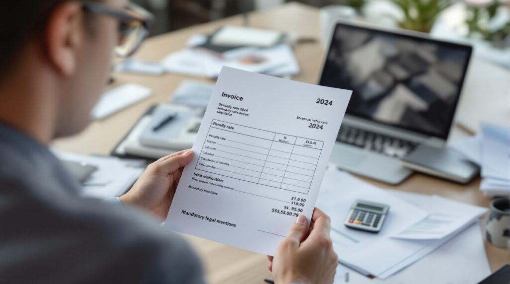 taux de pénalité facture 2024